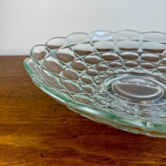 Vintage Indiana Glass "Constellation" Footed Bowl | 12.25" Clear Pressed Glass - Picture 9 of 15